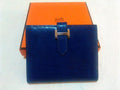 Hermes Bleu Electrique/Zaffiro Lizard Leather Bearn Wallet