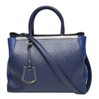 Fendi Blue leather 2Jours Tote Bag