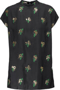 Stella Mccartney Portia Metallic Embroidered Crepe Top