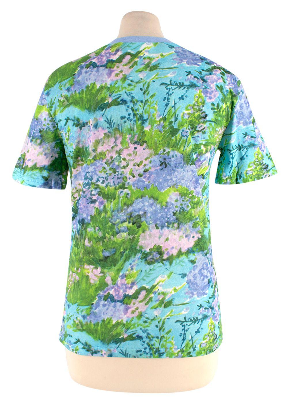 Richard Quinn Floral Print Cotton T-Shirt