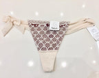 Aubade Embroidered Pear Tulle Thong