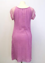 Toi du Monde pink silk dress