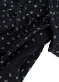 Balenciaga Black Monogram Silk Blouse