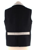 Balenciaga Black Contrast Trim Waistcoat