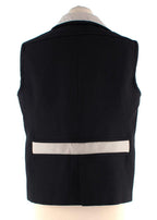Balenciaga Black Contrast Trim Waistcoat