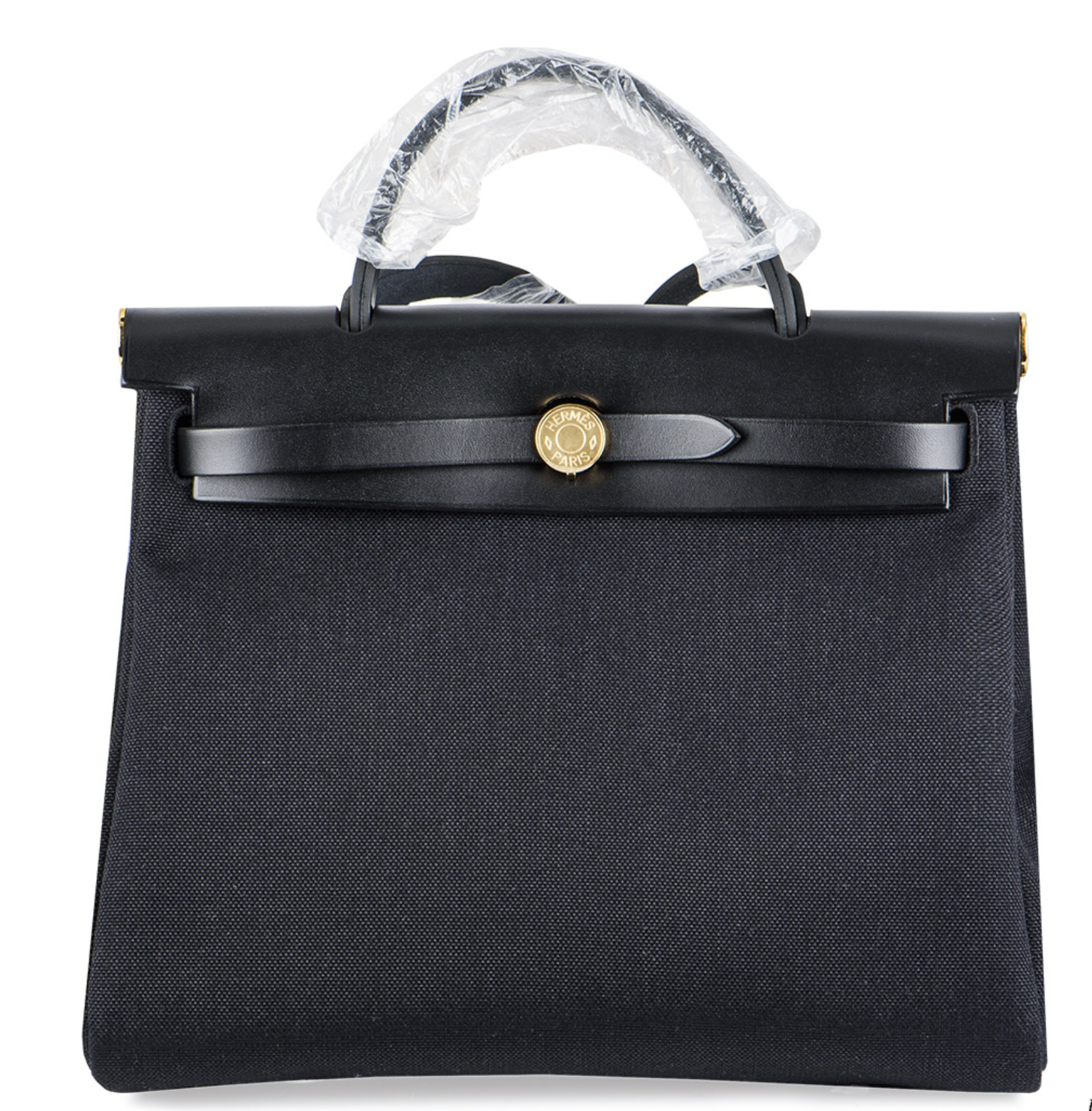 Hermès Noir/ Hunter Zip Retourne 31cm Herbag