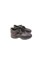 Black leather Interactive trainers