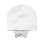 Il Trenino White Soft Cotton Artisanal Beanie