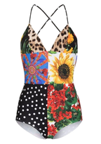 Sicily Floral Patchwork Swimsuit