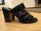 Chanel Chain Embellished Strap Sandals