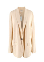 Icicle Beige Silk Blazer and Wide Leg Trouser Suit