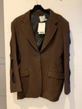 Infinity cutout basketweave blazer
