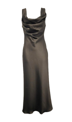 Rasario Black Cowl Neck Maxi Dress