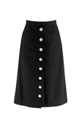 Prada Current Cotton Drill Midi Skirt