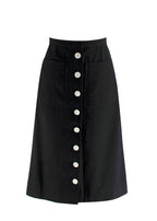 Prada Current Cotton Drill Midi Skirt