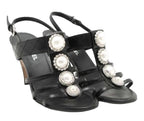 Chanel Faux Pearl Embellished Sandals