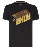 Fendi Black Cotton T-Shirt