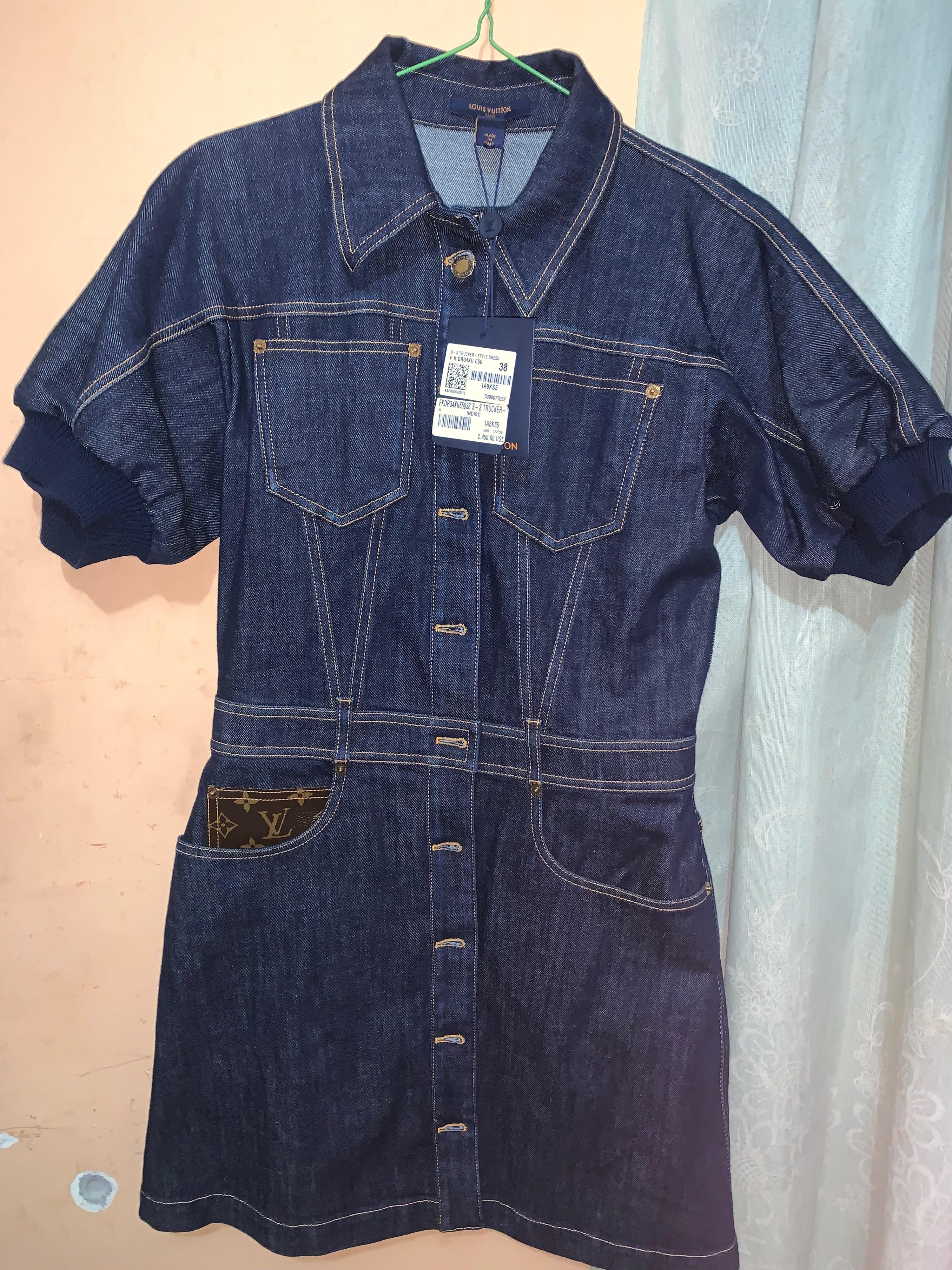 indigo denim shirt dress