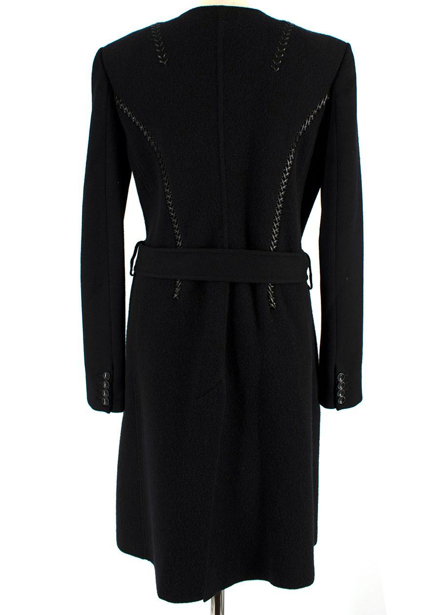 Black knotted rope coat