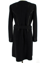 Black knotted rope coat