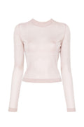 Chiara Ferragni Pink Lurex Yarn Jumper