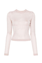 Chiara Ferragni Pink Lurex Yarn Jumper