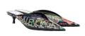 Balenciaga Graffiti Knife Leather Mules