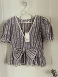 Blue floral Rikki blouse