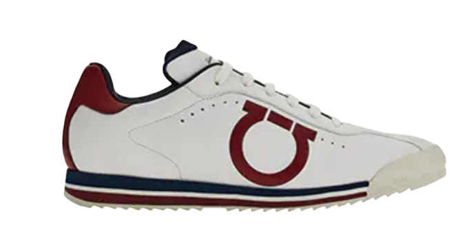 Salvatore Ferragamo White Logo Detail Trainers