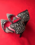 Suede Studded Pumps