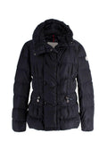Moncler Navy Pivoine High Neck Puffer Coat