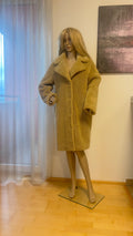 Stand Studio Camel Faux Fur Coat