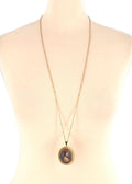 Bespoke 18ct Gold Victorian Diamond Portrait Pendant Necklace