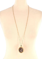 Bespoke 18ct Gold Victorian Diamond Portrait Pendant Necklace