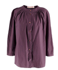 Marni Plum Cotton Blouse
