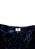 Elegant Embroidery Blue Velvet Kaftan