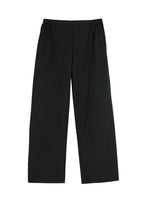 Shirin Guild Black Cotton Wide Leg Trousers