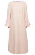 Valentino Pink Ruffle Sleeve Swing Dress