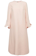 Valentino Pink Ruffle Sleeve Swing Dress