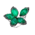 Stephen Webster Green The 'Love Me, Love Me Not' Crystal Haze Chance Cocktail Ring