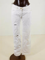 Dolce and Gabbana White Denim Destroyed Jeans