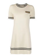 Gucci Cream Horsebit Embellished Wool Mini Dress