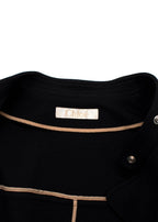 Chloe Black Virgin Wool Peplum Biker Jacket