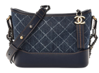 Chanel Small Denim and Calfskin Gabrielle Hobo