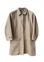 Burberry Beige Camel Hair Single Breasted Coat