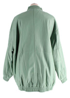 Lou Lou Studio Mint Brava Oversized Leather Bomber Jacket