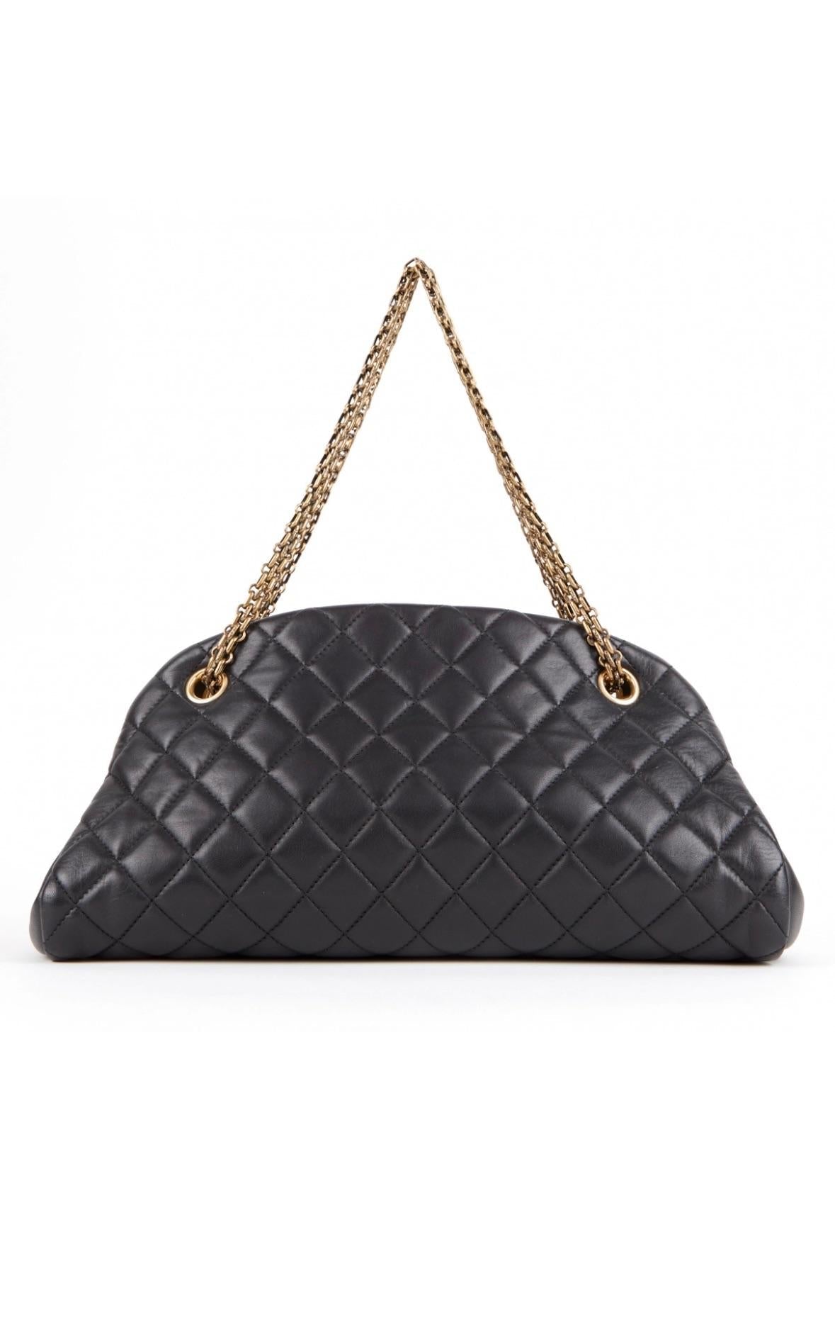 Chanel Black Mademoiselle Bowling Bag