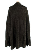 Nanushka Black & Gold Lurex Longline Shirt