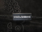Dolce & Gabbana black suede shift tunic dress