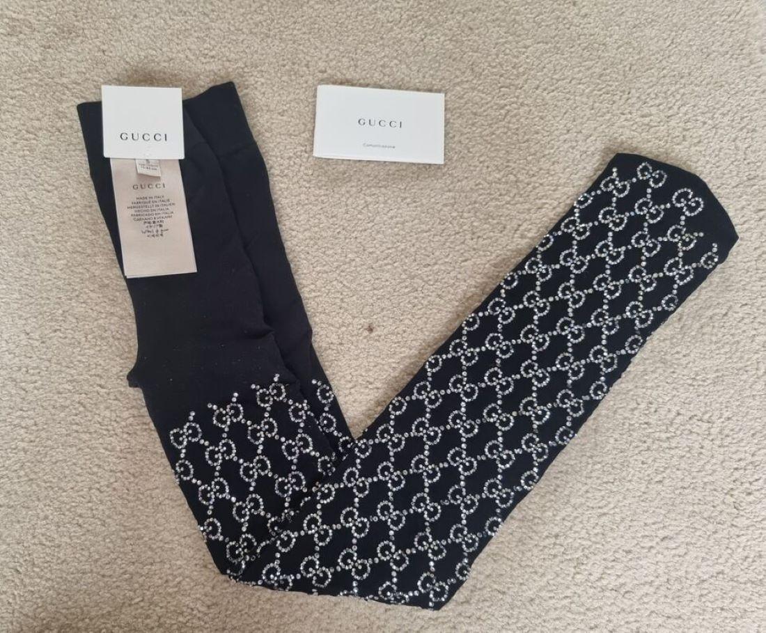 Gucci GG Crystal Embellished Tights